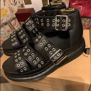 Dr. Martens Clarissa II Leather Buckle Sandals